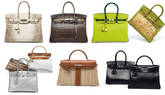Una selección de los bolsos de Hermès que saldrán a subastá el 9 de marzo en París. Foto: Christie's