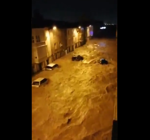 El temporal golpea España: históricas inundaciones en Reinosa al paso de Elsa