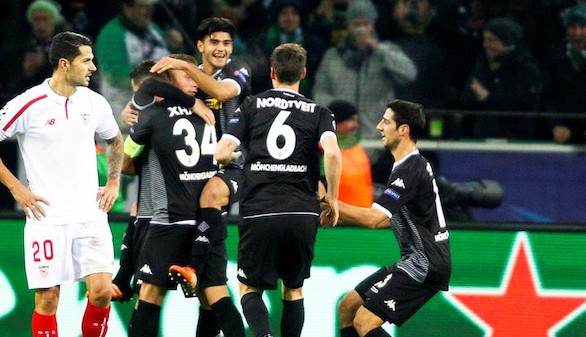 El Sevilla cae ante el Gladbach y dice adiós a la 'Champions' |4-2