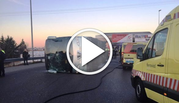 El conductor del autobús escolar accidentado en Fuenlabrada da positivo por cocaína