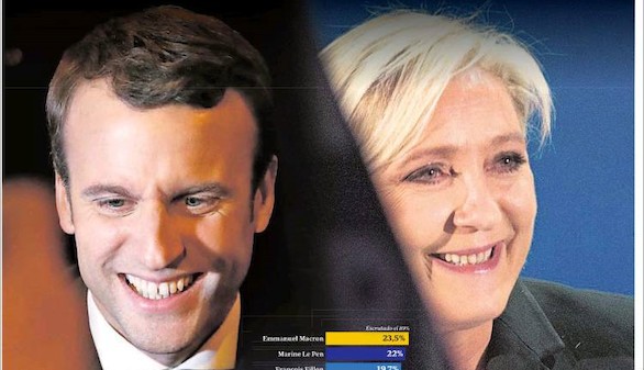 Los diarios ven a Macron de presidente