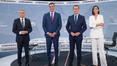 Los informativos de Antena 3 analizaron el 'Cara a cara: El debate: Atresmedia' que tuvo lugar el día anterior en la cadena