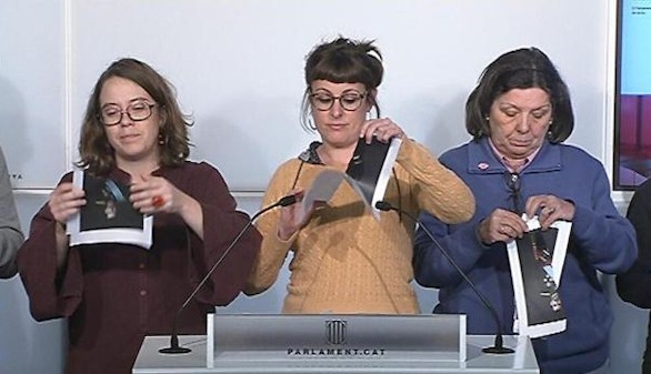 Provocación de la CUP tras la detención de dos independentistas