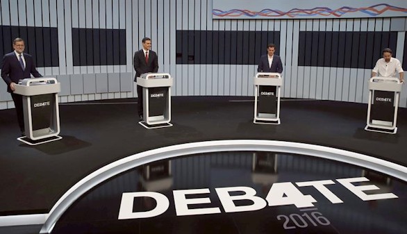Los cuatro candidatos declaran que han ganado el debate