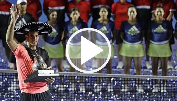 ATP. Del Potro reina en Acapulco y Fognini toma Brasil