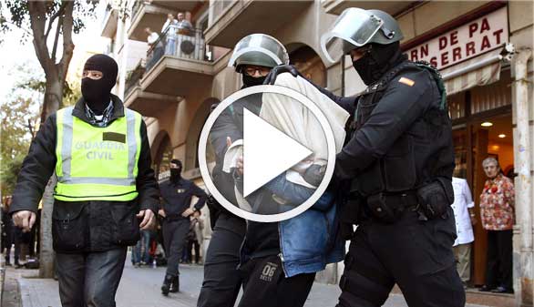 Detenidos tres miembros de una red de captación de yihadistas en Barcelona