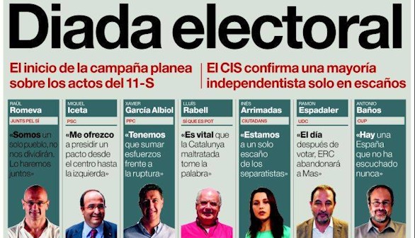 Los diarios se mojan: hay que echar a Mas