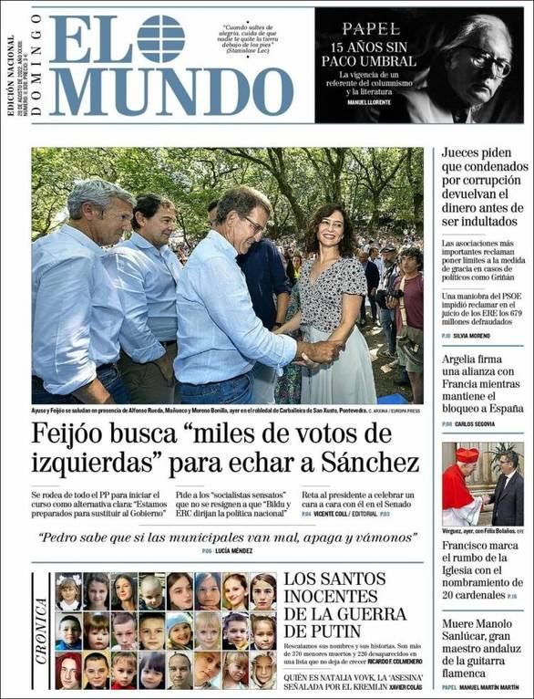 Las portadas de este domingo