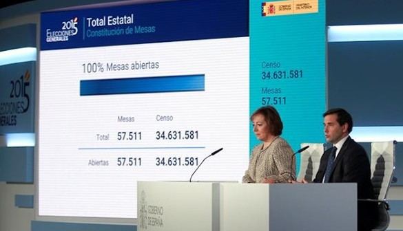 Los resultados definitivos, en torno a las 22.30 horas