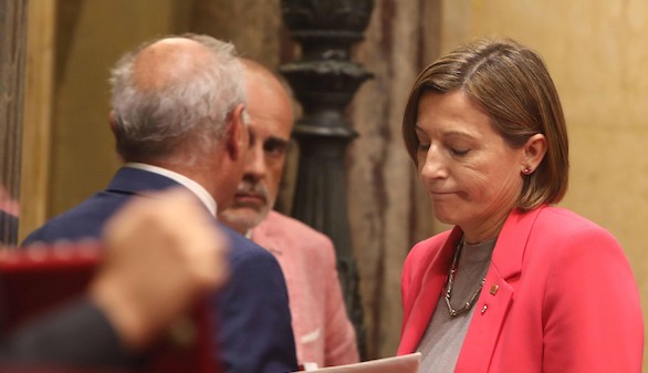 La Fiscalía se querellará contra Forcadell por tramitar la ley