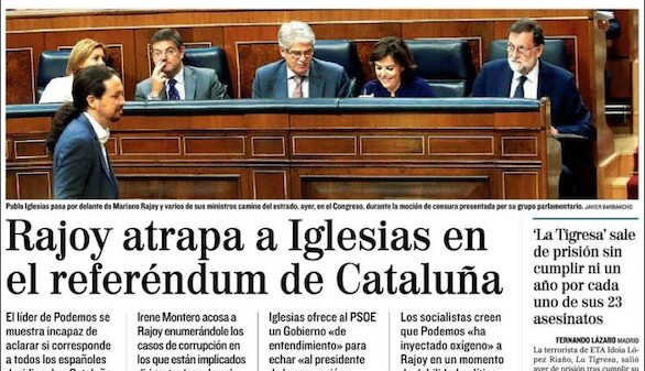 El primer 'round' de la moción, en el papel