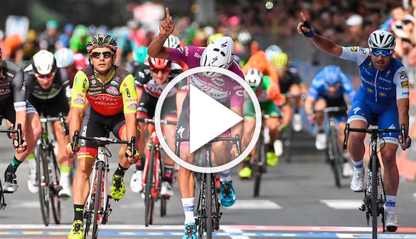 Giro de Italia. Tercera etapa para la nueva estrella, el debutante Gaviria