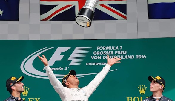 Hamilton propulsa su liderato en Hockenheim