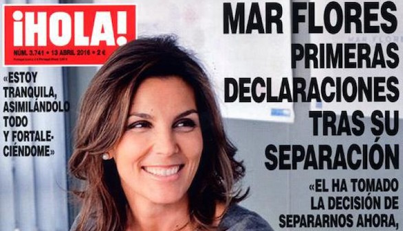 Crónica rosa. Tras su separación, Mar Flores vuelve a hablar