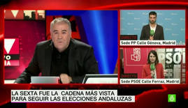Audiencias: La Sexta acierta con su especial electoral de Al rojo vivo
