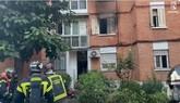 Un herido muy grave y 14 atendidos en un incendio en un edificio en Villaverde