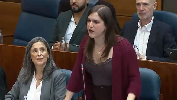 Jimena González (Más Madrid) amenaza con "prender fuego a la Real Casa de Correos"