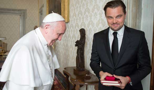 ¿Qué hace Leonardo DiCaprio con el Papa en el Vaticano?