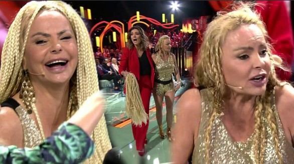 Leticia Sabater se queda sin peluca en Supervivientes