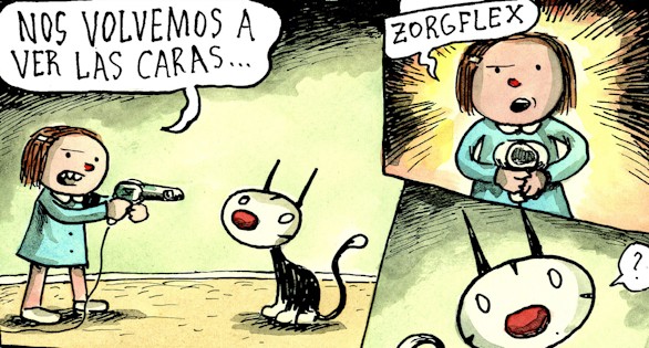 Encuentro en Madrid con Liniers, autor del cómic Macanudo
