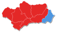 El PSOE gana en todas las provincias excepto en Almería