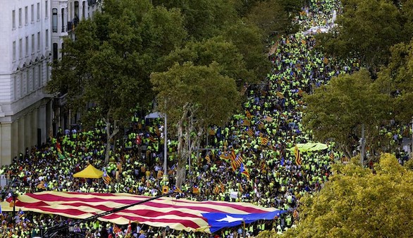 Diada independentista aunque poco multitudinaria