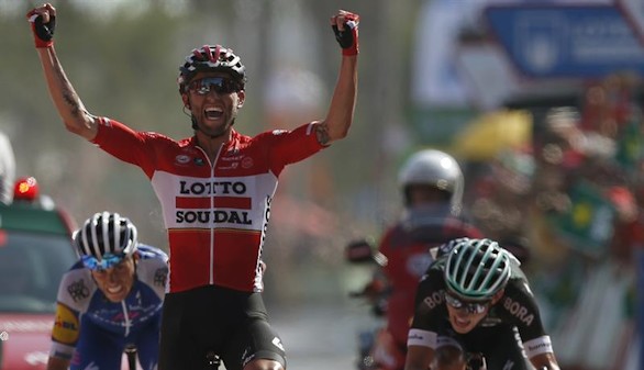 La Vuelta. Marczynski culmina la escapada y se impone en Sagunto