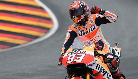 Pura estrategia de Márquez para ganar en el GP de Alemania