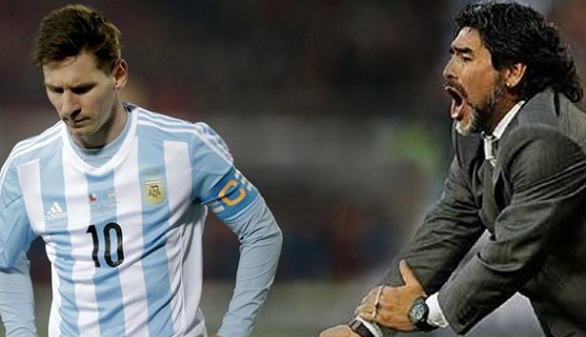 Maradona, contra Messi: 