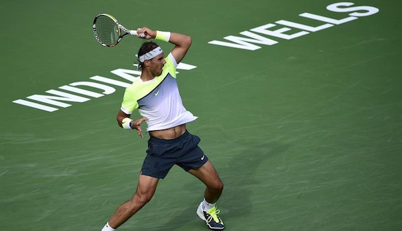Nadal sigue avanzando en su preparación y se aproxima al trono en Indian Wells