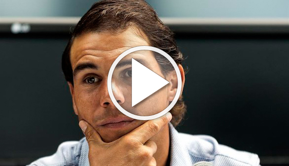 Nadal, molesto: 