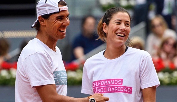 Garbiñe Muguruza y Rafael Nadal afinan de cara a la temporada de tierra batida