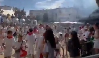 Más de cuarenta heridos tras la explosión descontrolada de cohetes en el chupinazo de las fiestas de Noáin