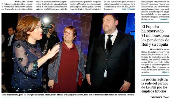 Hollande, Rajoy, Santamaría y la normalidad