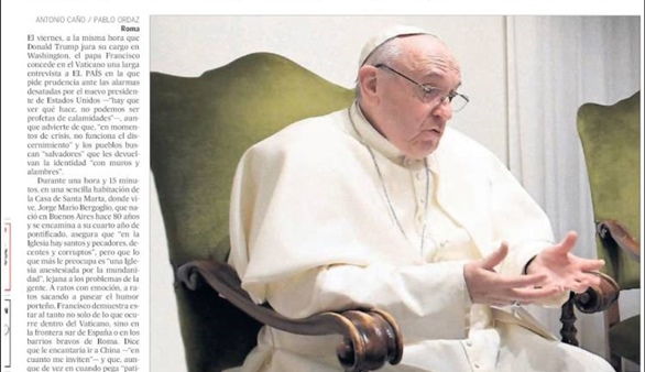 Entrevista al Papa en El País