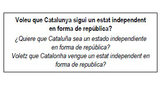Así es la papeleta y la documentación electoral del referéndum