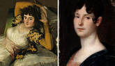 ¿A quién retrató Goya en Las Majas ?