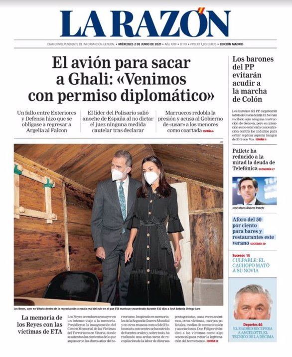 Las portadas de los periódicos de este miércoles, 2 de junio