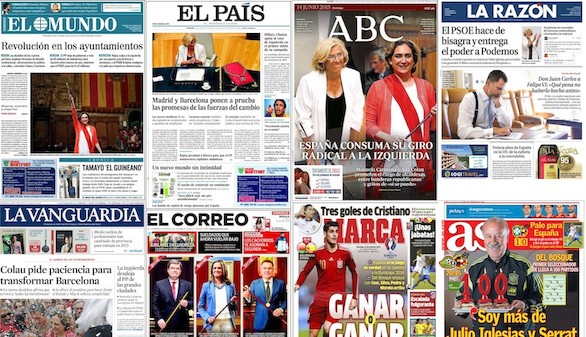 Revista de prensa: El cambio, el giro y la revolución en los Ayuntamientos