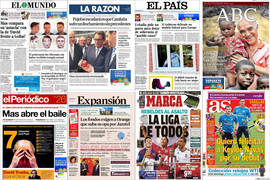 Portadas del viernes 26 de septiembre de 2014.