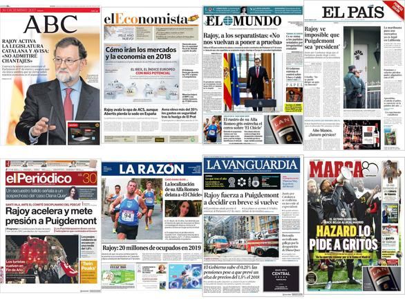 Rajoy mete presión a Puigdemont
