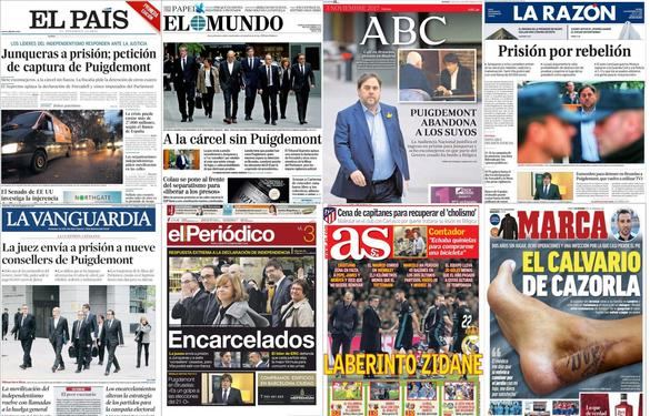Unos a la cárcel, otros en Bruselas