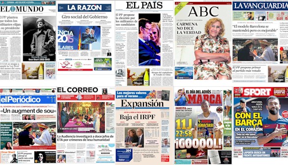 Revista de prensa: Iglesias desafía a Ahora en Común: 