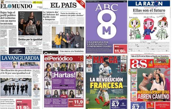 Huelga feminista: así lo ven los diarios