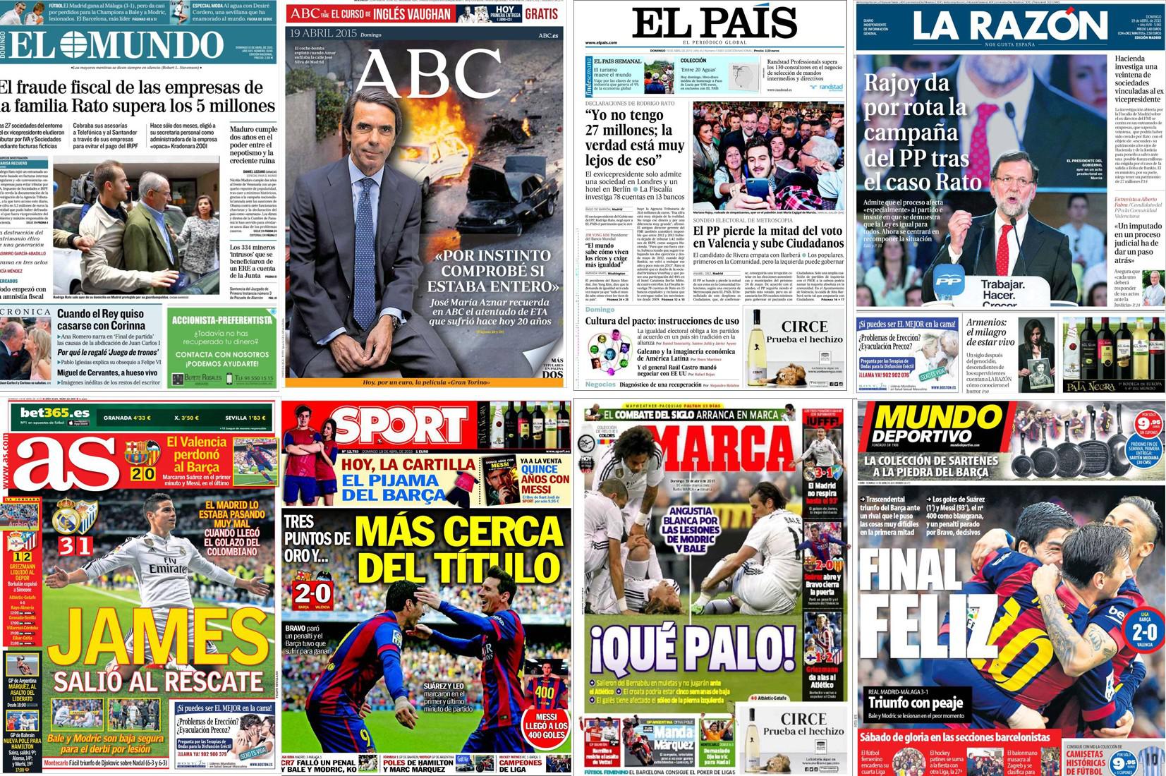 Revista de prensa: Las 78 cuentas de Rato en 13 bancos