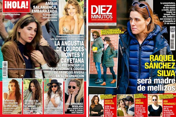 Amaia Salamanca y Raquel Sánchez Silva, embarazadas