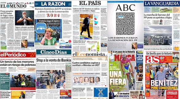 Revista de prensa: “El objetivo es acabar con Rajoy”