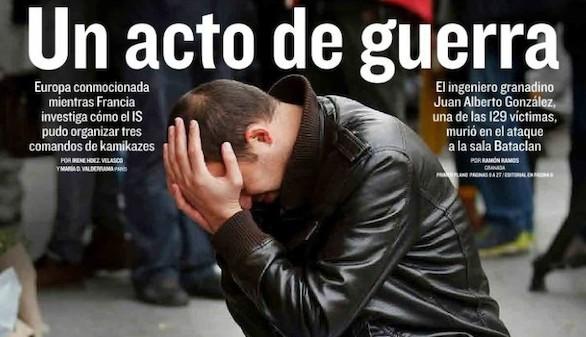 Todas las portadas resaltan la misma idea. Es la guerra