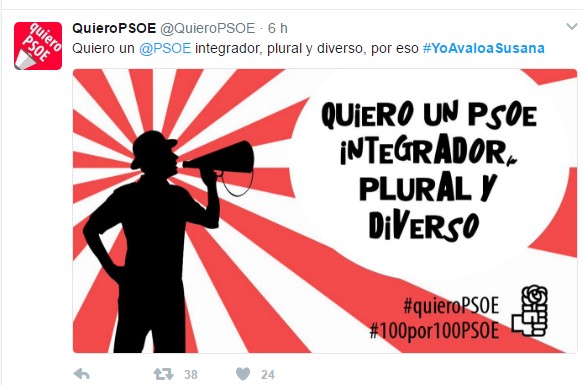 Los candidatos a las primarias del PSOE buscan avales en las redes sociales