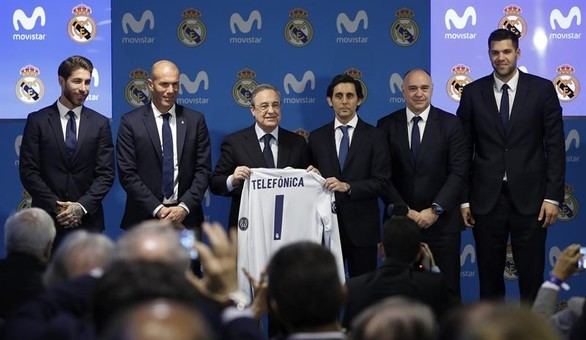 Telefónica, nuevo patrocinador del Real Madrid
